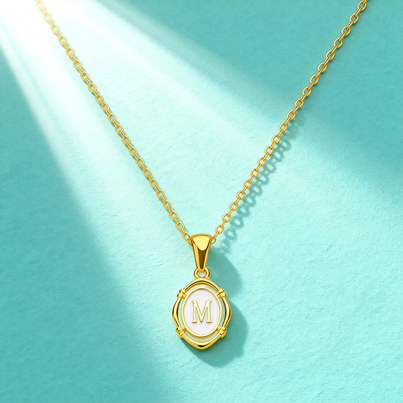 Affordable Luxury Gold 26-Letter Pendant Necklace for Women