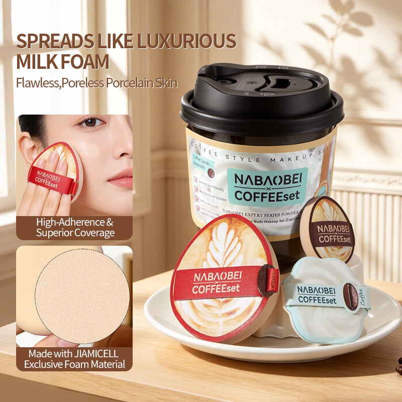 Caramel Macchiato Ultra-Soft Creamy Touch Sponge Combo