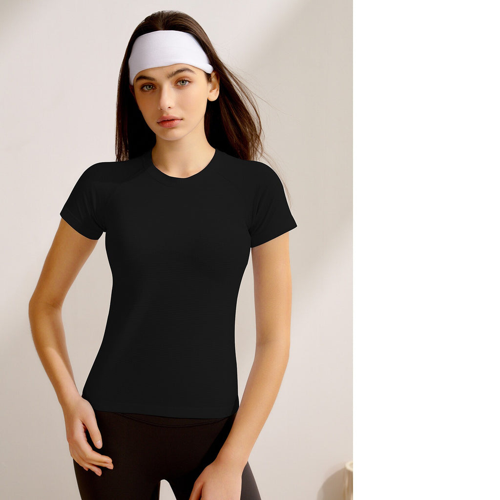 New Women's Short-Sleeve Yoga Top for Pilates Training