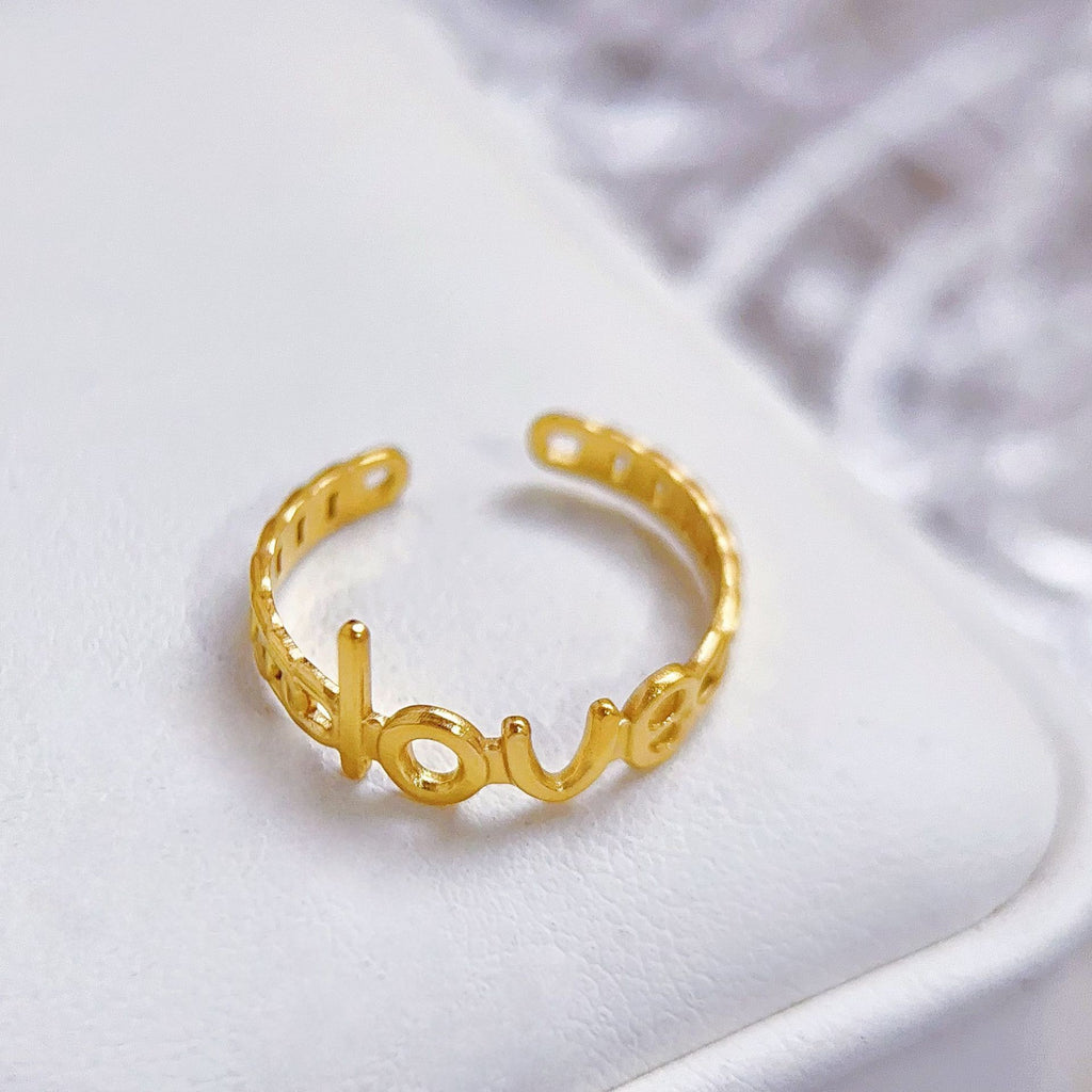 Stainless Steel Heart-shaped Ring for Women - Trendy Accessory