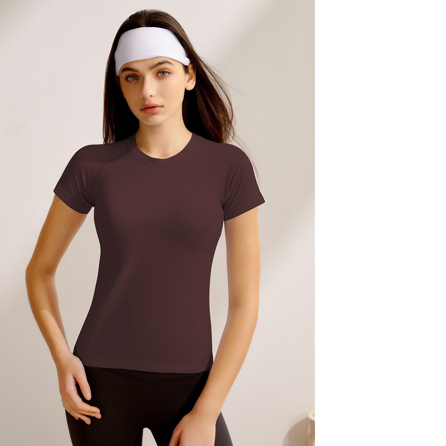 New Women's Short-Sleeve Yoga Top for Pilates Training