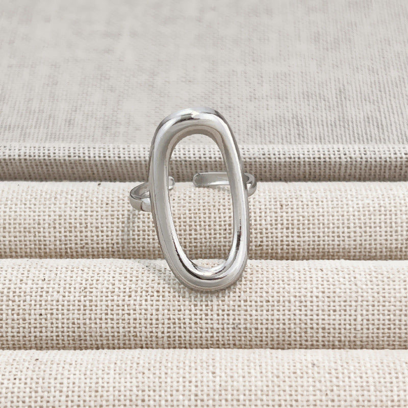 Colorfast Hollowed-out Heart Ring for Women - Trendy Accessory