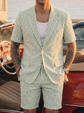 Mens Light Business-Casual Suit Set for Effortless Style