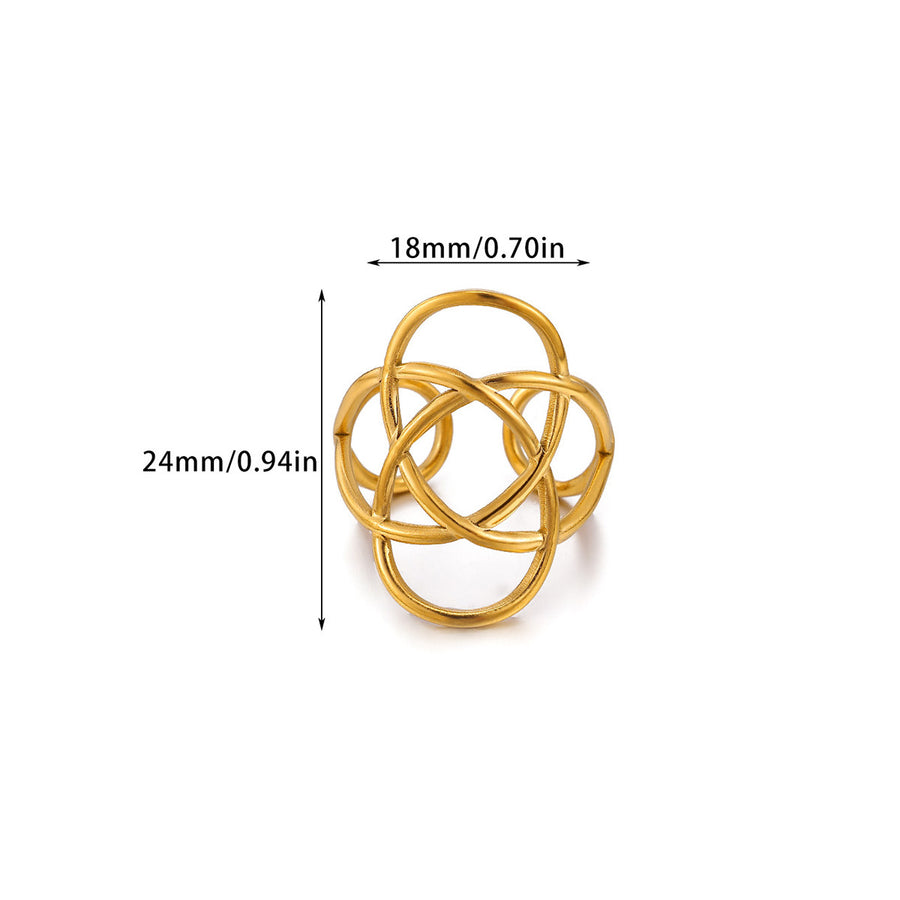 Creative Alien Big Wave Adjustable Ring for Women