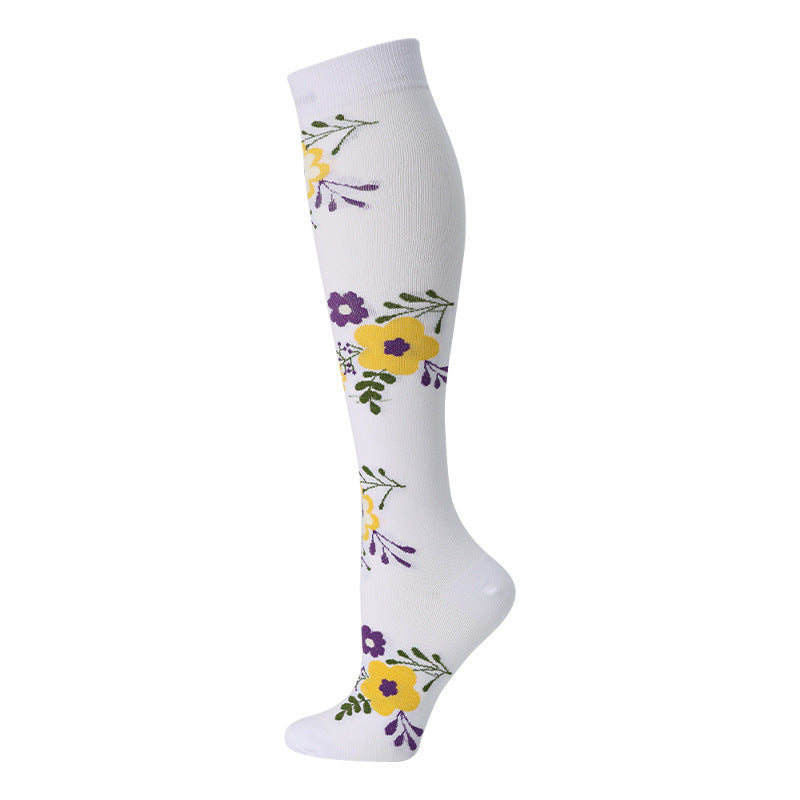 High Elasticity Compression Rope Running Calf Socks for Women