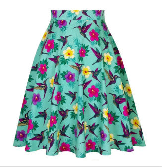 Stylish Digital-Print Womens Midi Skirt for Every Occasion