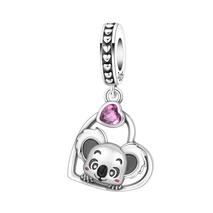 Playful Sloth and Koala Beaded Tennis Bracelet