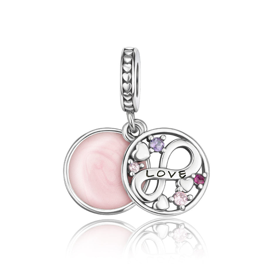 Silver-plated Beaded Pendant Bracelet for DIY Accessories