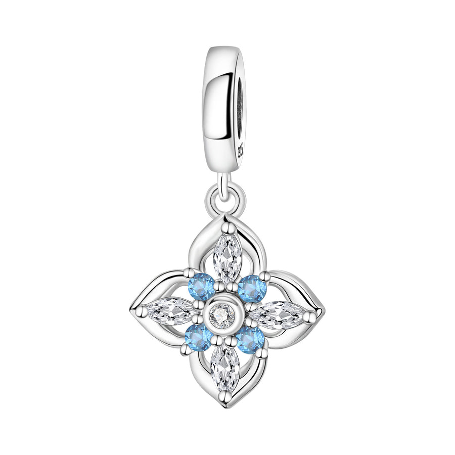 Lily Of The Valley Iris Pendant Necklace DIY Bracelet Charm