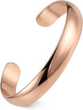 Simple Handmade Vintage Red Copper Open-Ended Bracelet