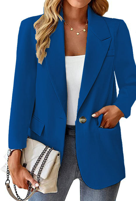 Elegant Single-breasted Blazer for Women - Chic Style