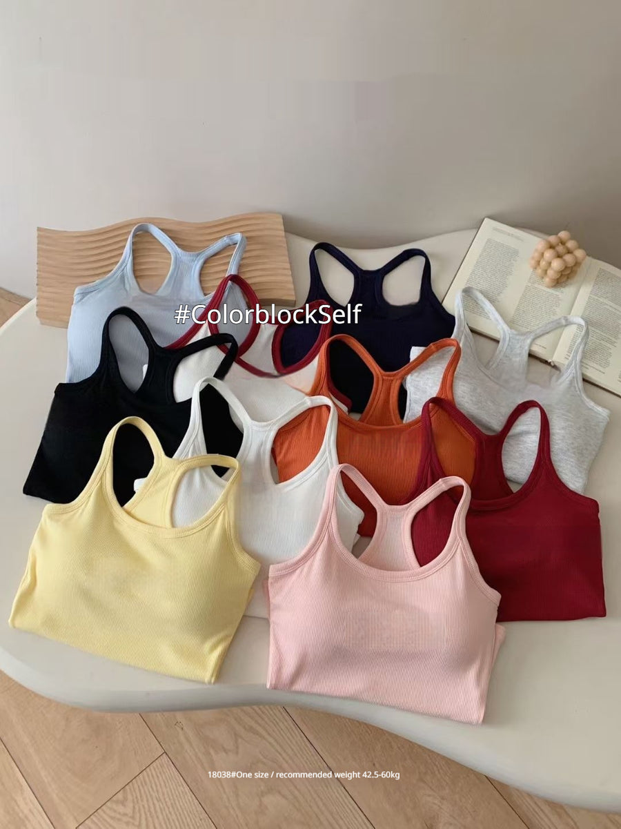 American-style Chic Slim-fit I-line Base Vest for Women
