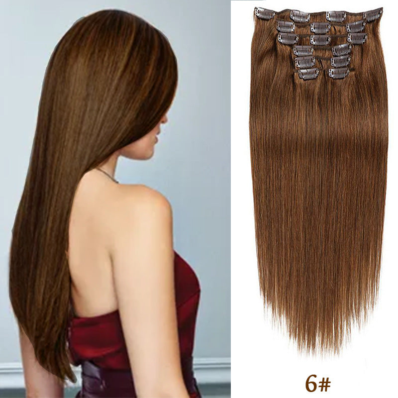 Clip-in Human Hair Extensions Two Piece Set - 14 Inches, 70g