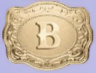 Stylish English Letter Belt Buckle Embossed Copper Necklace