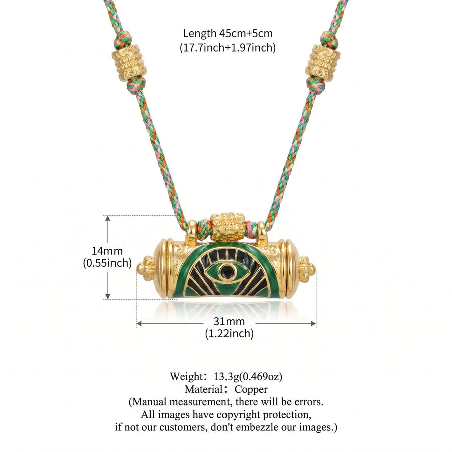 Evil Eye Kaleidoscope Chain Necklace for Unique Style