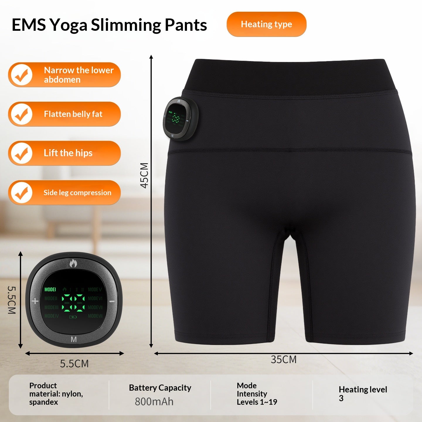 Microcurrent Massage Butt-Lifting Pants for Curvy Shape