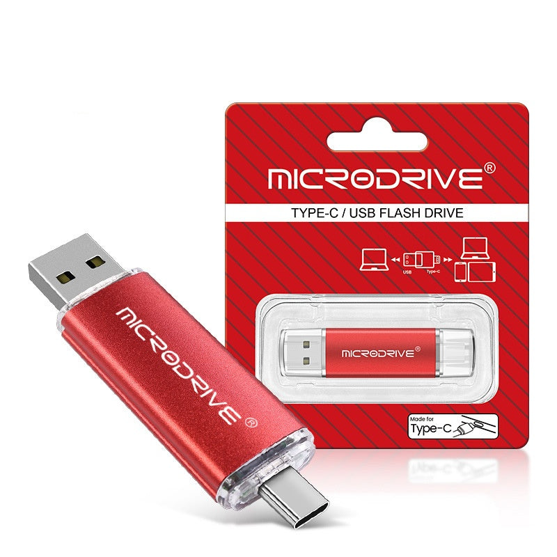Dual-use Rotating USB Flash Drive for Phones & Computers