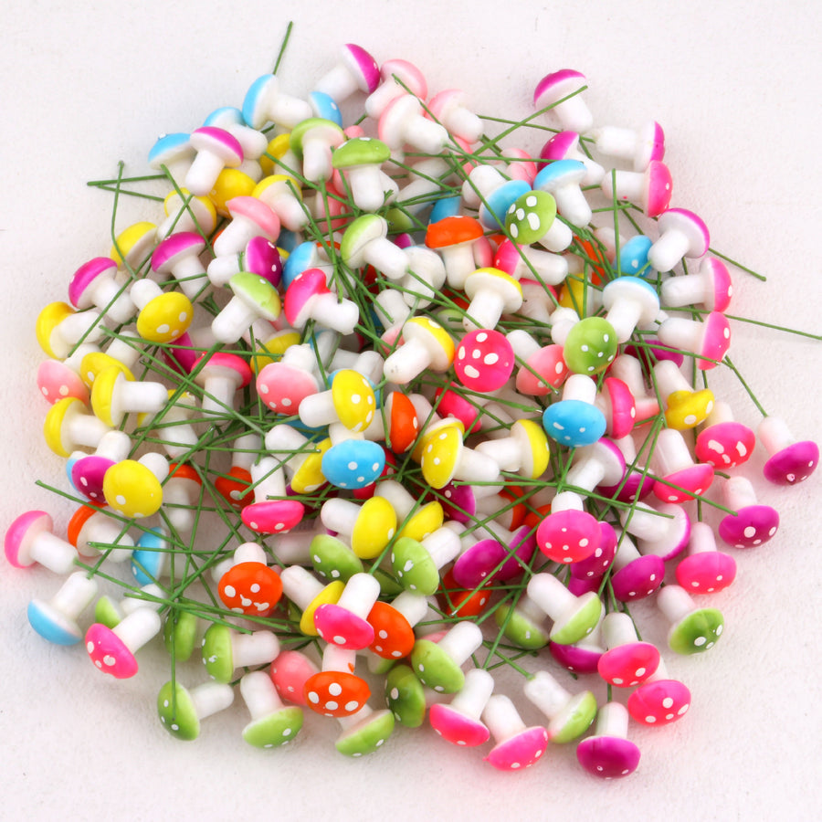 Colorful Mushroom Foam Ornament - Fun Home Office Accessories
