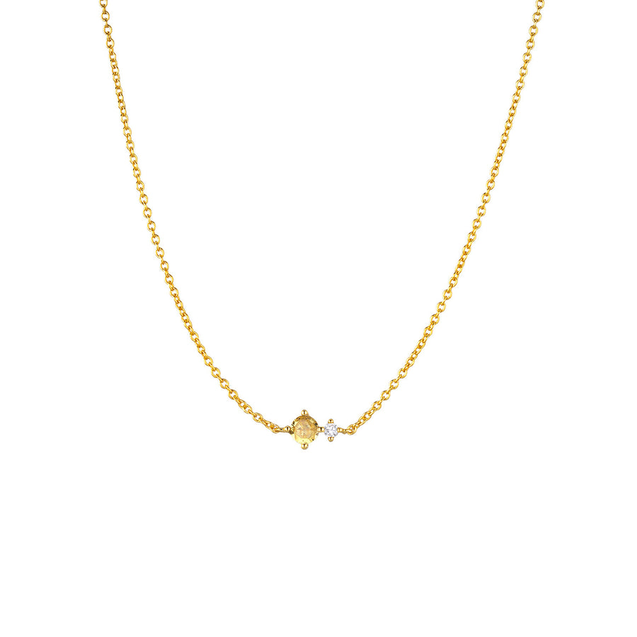 S925 Sterling Silver Necklace with Twelve Birthstone Pendants