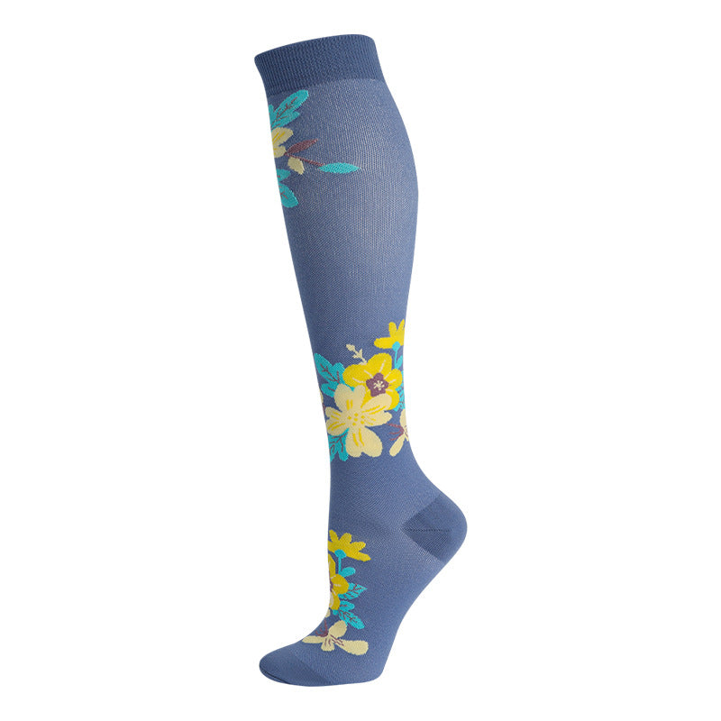 High Elasticity Compression Rope Running Calf Socks for Women