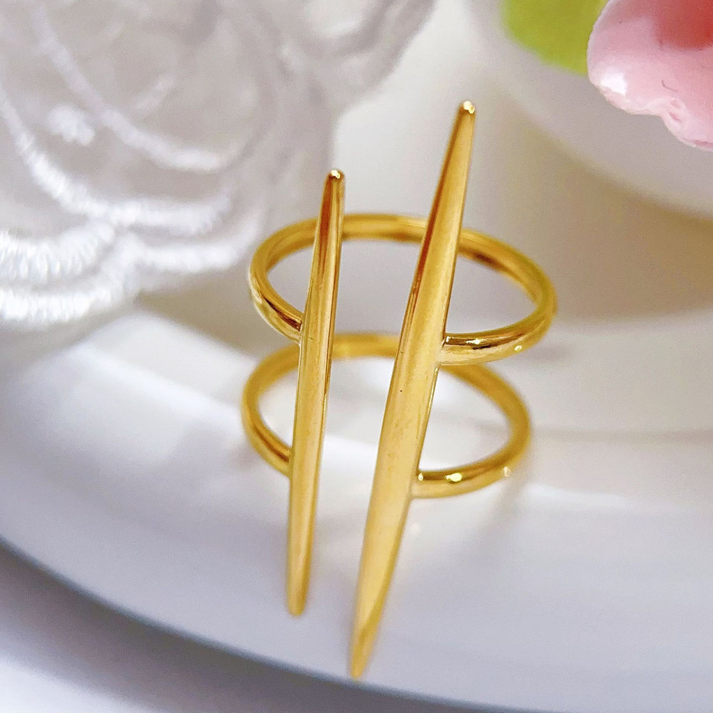 Stainless Steel Heart-shaped Ring for Women - Trendy Accessory