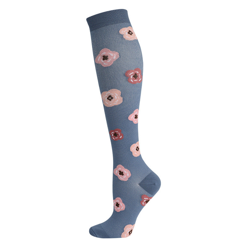 High Elasticity Compression Rope Running Calf Socks for Women