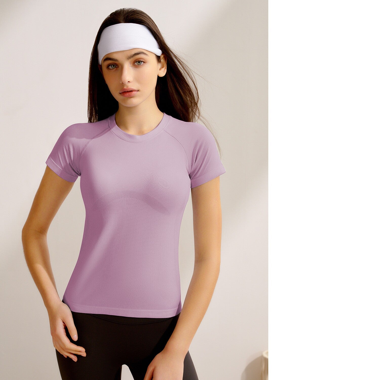 New Women's Short-Sleeve Yoga Top for Pilates Training