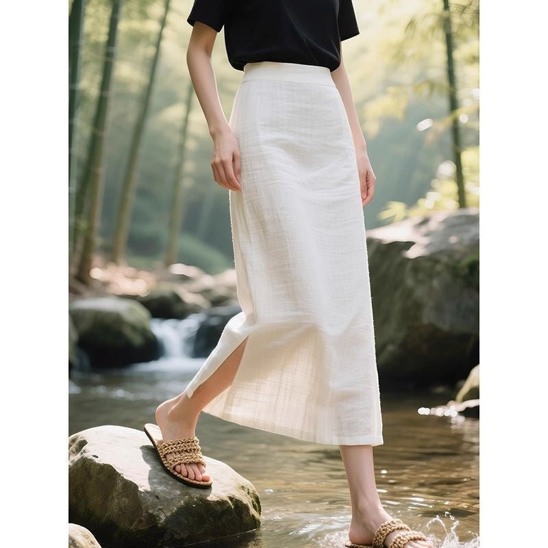 Summer Thin Straight Mid-length Dress for Women - Stylish & Chic