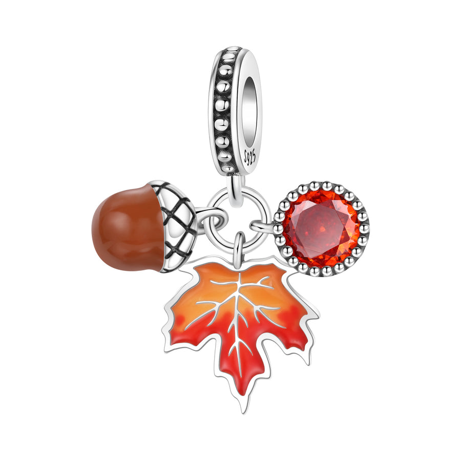 Lily Of The Valley Iris Pendant Necklace DIY Bracelet Charm