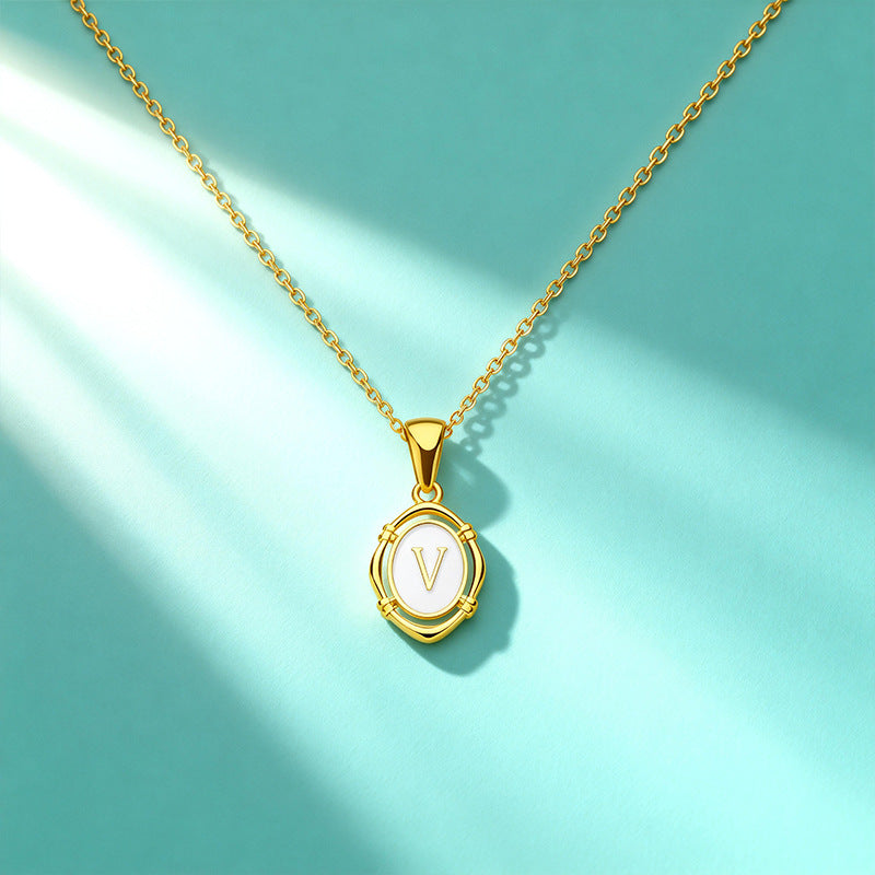 Affordable Luxury Gold 26-Letter Pendant Necklace for Women