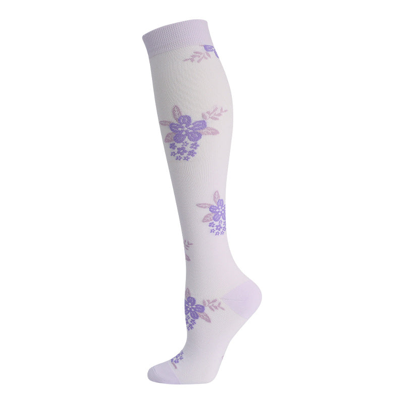 High Elasticity Compression Rope Running Calf Socks for Women
