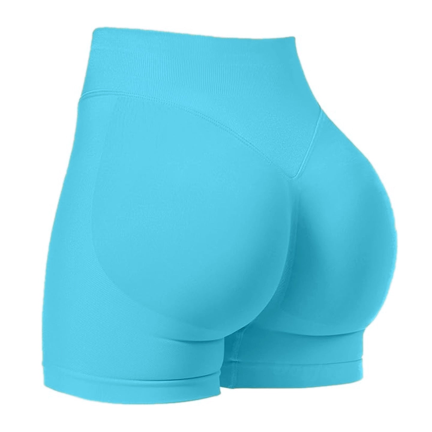 Women's High-Waist Yoga Shorts for Fitness & Running