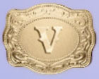 Stylish English Letter Belt Buckle Embossed Copper Necklace