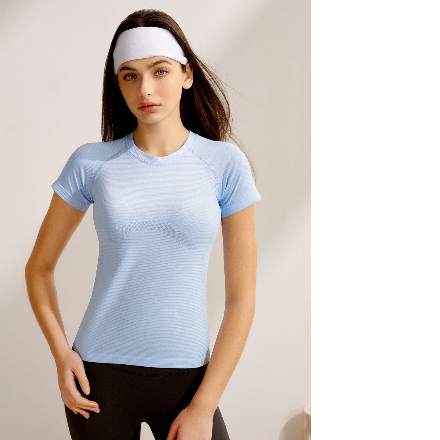New Women's Short-Sleeve Yoga Top for Pilates Training
