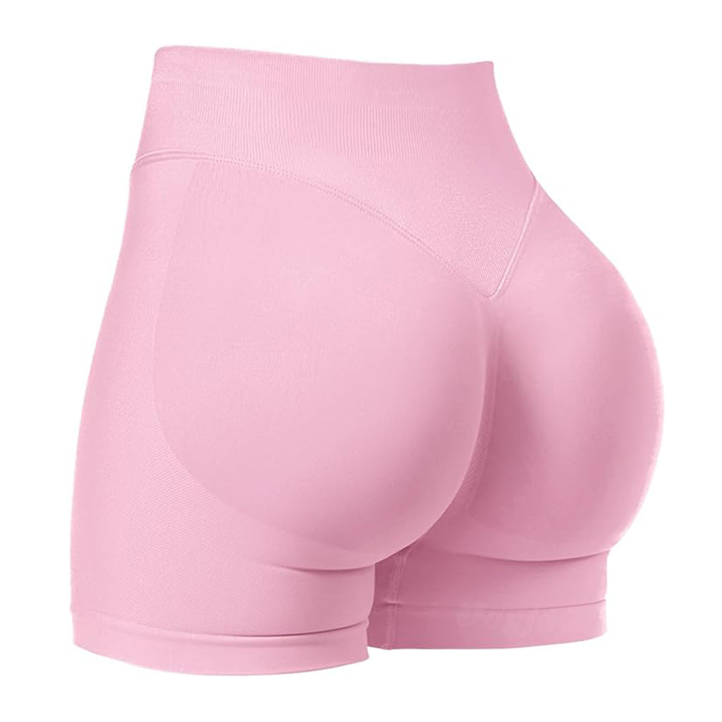 Women's High-Waist Yoga Shorts for Fitness & Running
