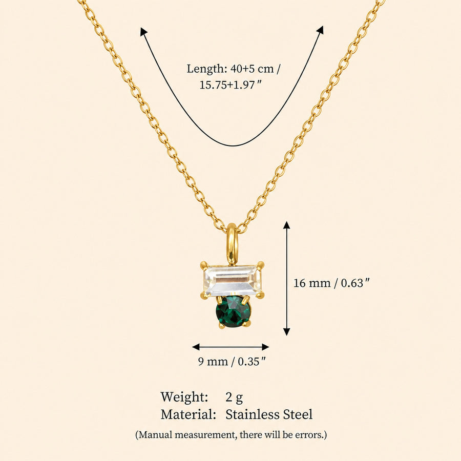New Arrival December Beaded O-chain Gold-plated Necklace