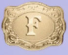 Stylish English Letter Belt Buckle Embossed Copper Necklace