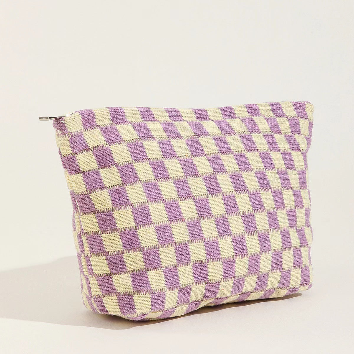 Large-capacity Yarn Checkerboard Makeup Bag | Toiletry Bag