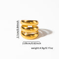 Irregular Non-fading Titanium Steel Ring for Women - Trendy Accessory