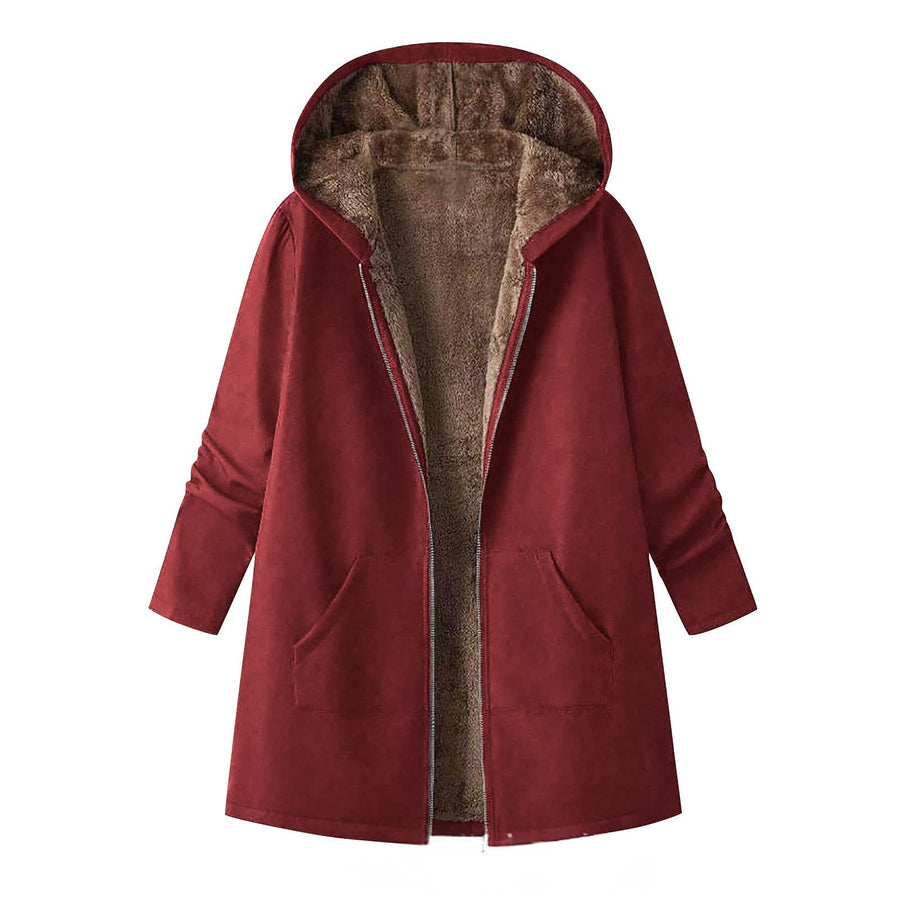 Stylish Vest With Hood Coat Print Dress - Women's Maxi Dress