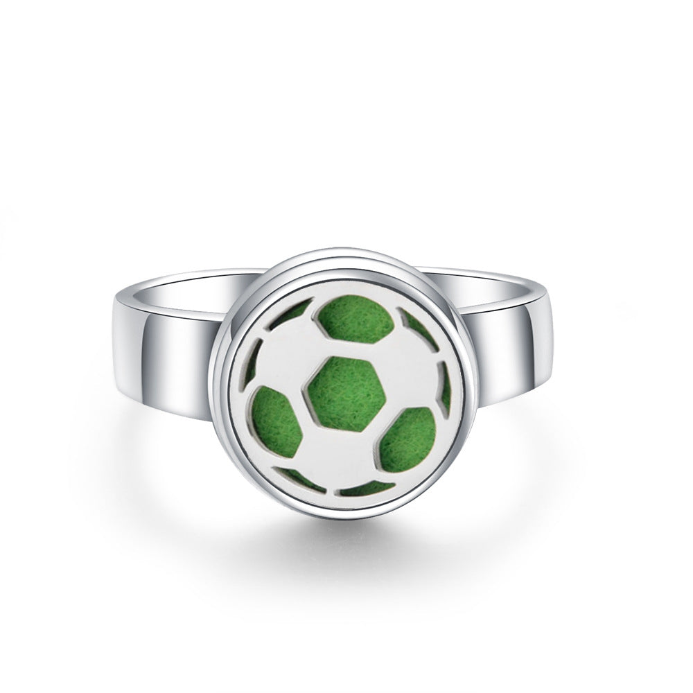 Stainless Steel Aromatherapy Locket Ring - Tree of Life Design