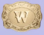 Stylish English Letter Belt Buckle Embossed Copper Necklace