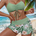 Plus-size Two-Piece Split Bikini Set for Trendy Beach Days