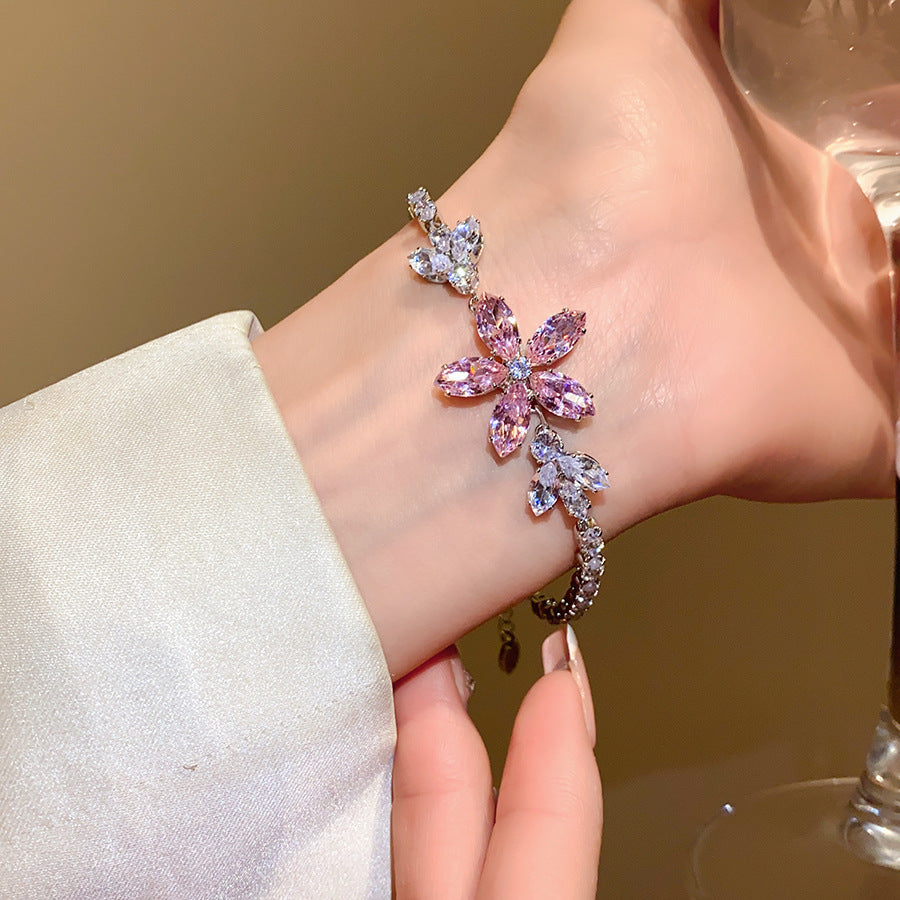 Magic Circle Zirconia Adjustable Bracelet - Chic Luxury Bangle