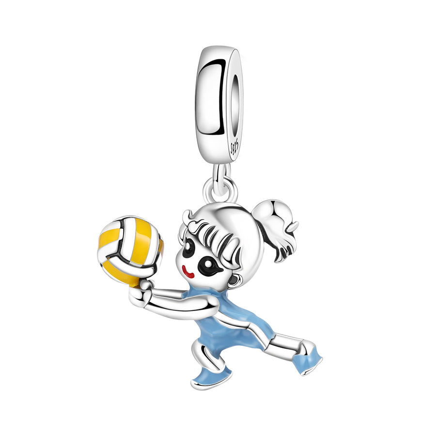 DIY Pendant Bracelet Accessories - Volleyball & Soccer Style