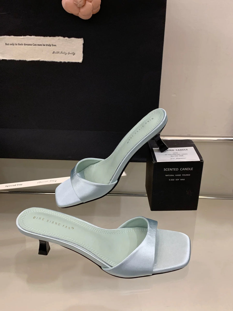 2026 Elegant Stiletto Slide Sandals for Women - Open Toe