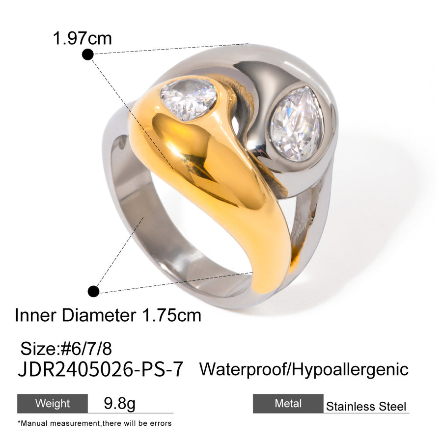 Stainless Steel Exaggerated Vintage Ring Holder Accessory