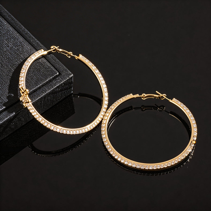 2026 New European American Light Luxury Hula Hoop Earrings