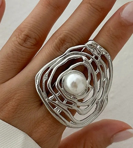 Irregular French-style Personalized Womens Midi Ring