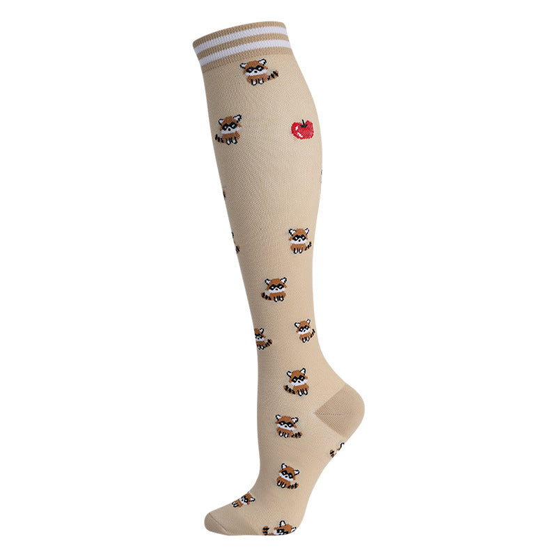 High Elasticity Compression Rope Running Calf Socks for Women